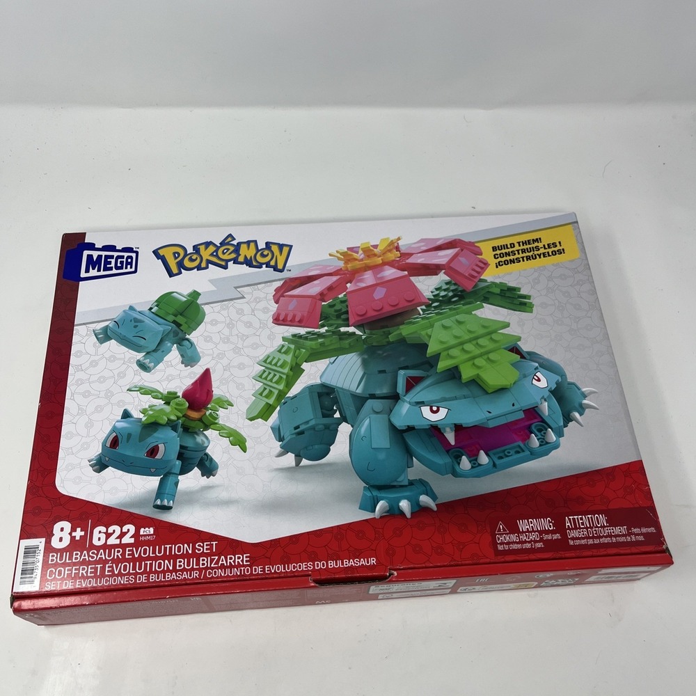 MEGA Construx Pokemon Bulbasaur Evolution Building Blocks Ivysaur Venusaur New